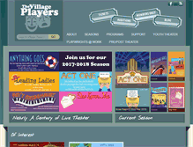 Tablet Screenshot of birminghamvillageplayers.com